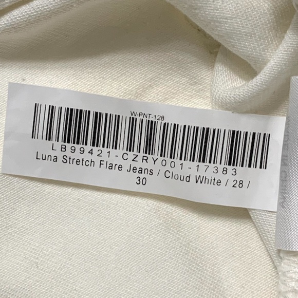 Quince Women's Luna Stretch Flare Jeans Cloud White 28 / 30 - NWT - Picture 5 of 8